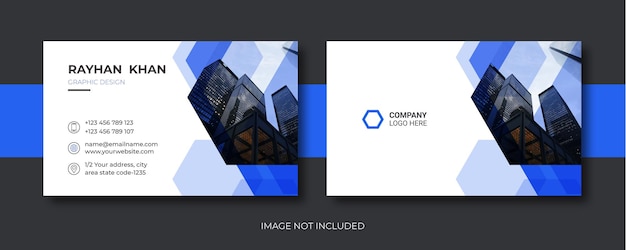 Vector abstract business card template