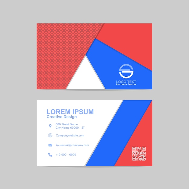 Vector abstract business card