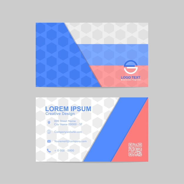 Vector abstract business card