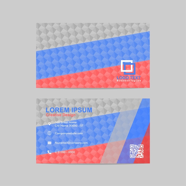 Vector abstract business card