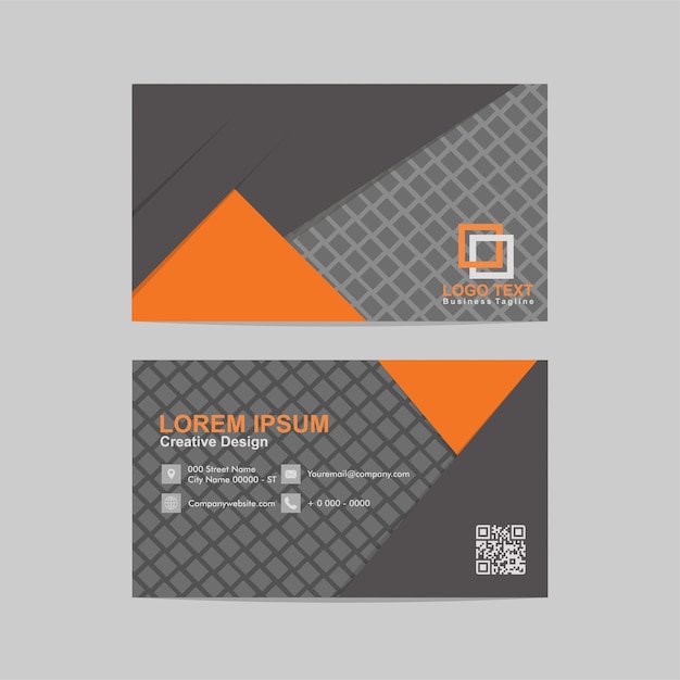 Vector abstract business card