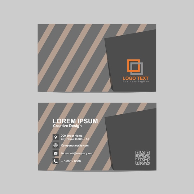 Vector abstract business card