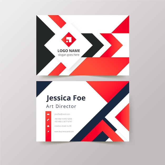 Abstract business cards concept