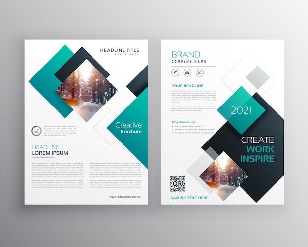 Abstract business flyer template