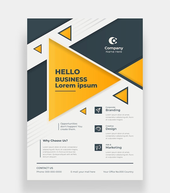 Abstract business flyer