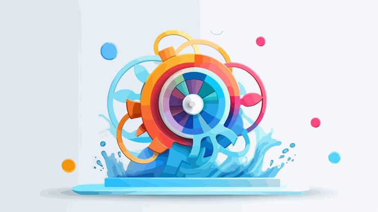 Vector abstract business graphic design element for creative projects