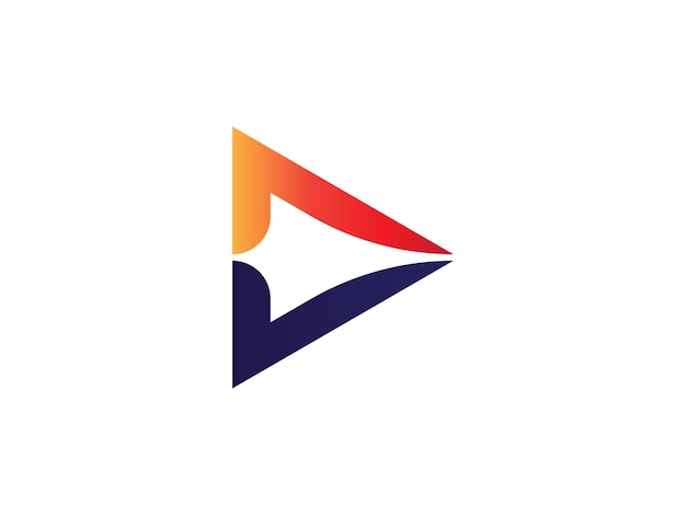 Абстрактный шаблон дизайна иконки бизнес-логотипа с вектором дизайна логотипа со стрелкой