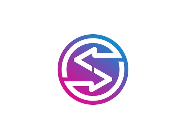 Abstract business logo icon design template with arrow arrow logo design vector