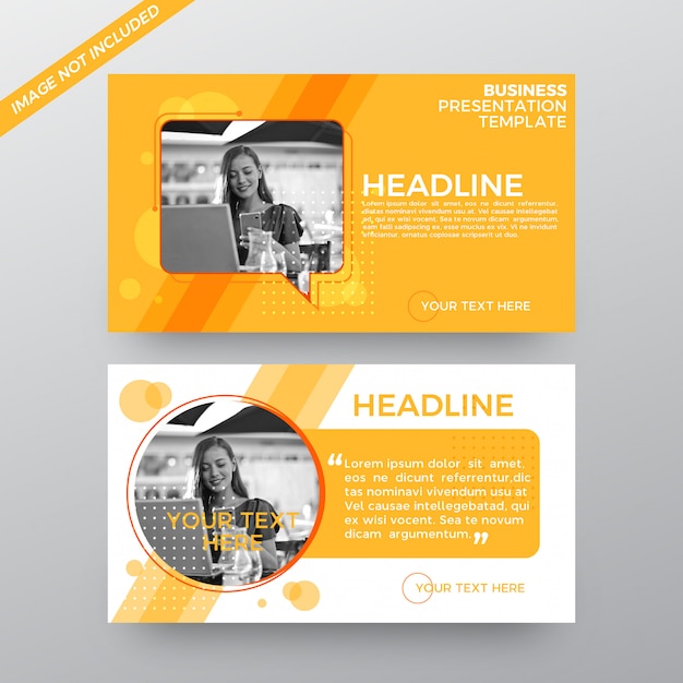 Abstract business marketing presentation banners