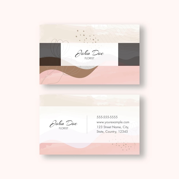 Vector abstract business or visiting card