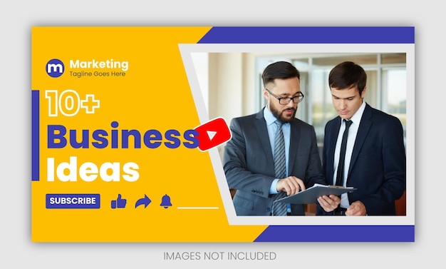 Abstract business youtube thumbnail Design