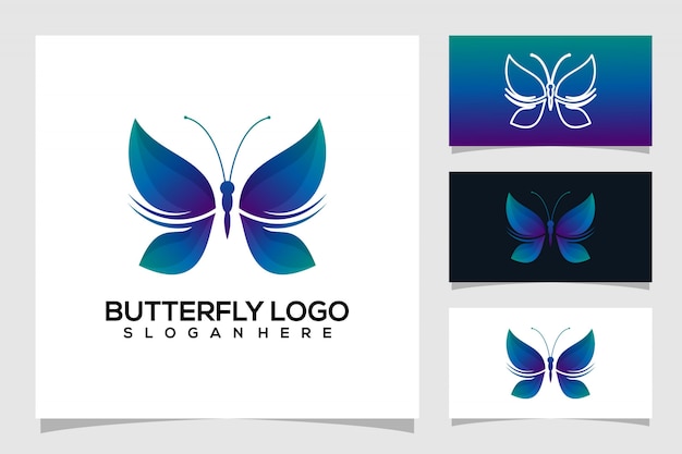 Abstract butterfly logo