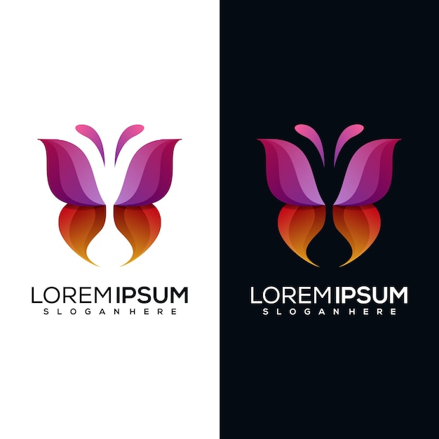 Abstract butterfly logo