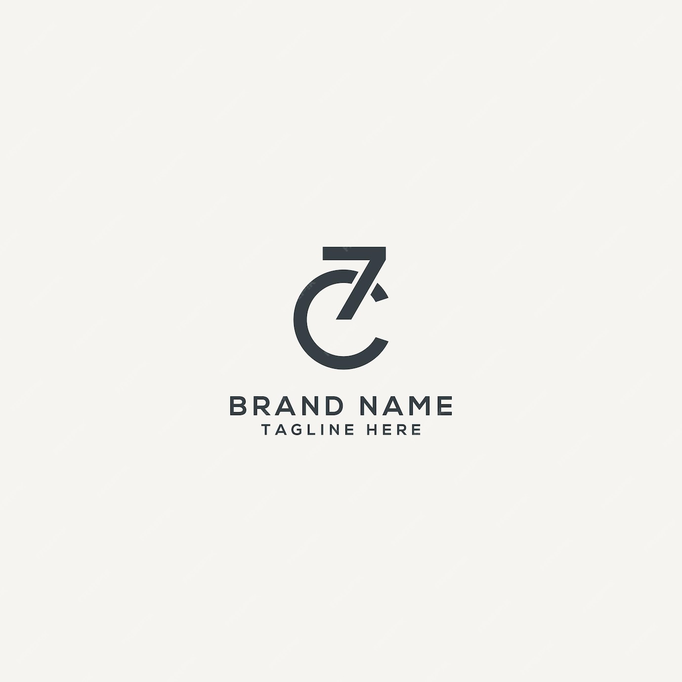 Premium Vector | Abstract C7 7C letter and number monogram logo design