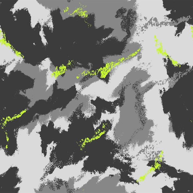 Вектор Абстрактный камуфляжный мазок бесшовный узор
