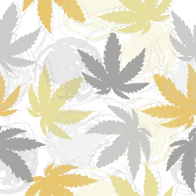 Abstract cannabis marijuana pattern background