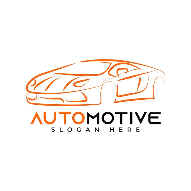 Vettore astratto concetto di design automobilistico argomenti automobilistici modello di progettazione logo vettoriale