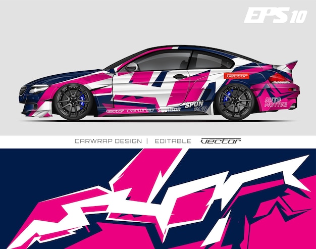 abstract car wrap design modern racing background design for vehicle wrap racing car rally etc