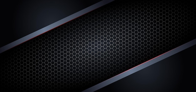 Abstract carbon fiber background with metallic in red light