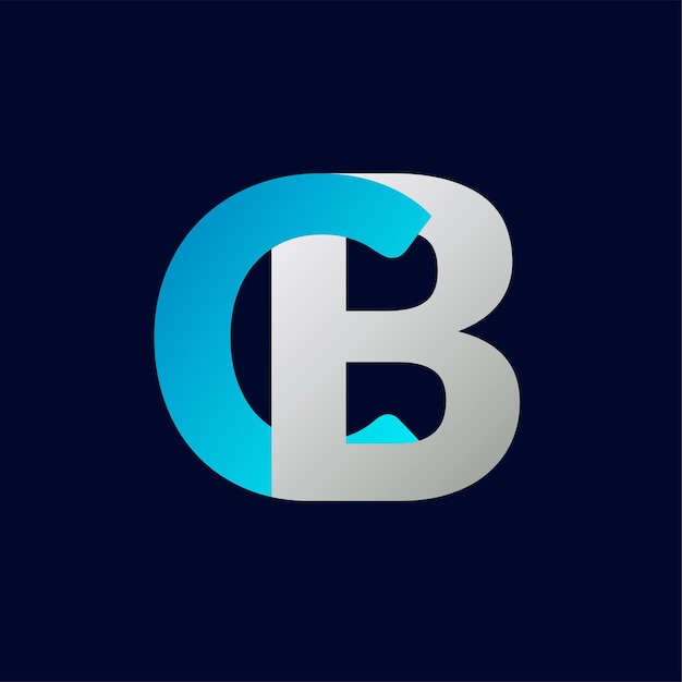 Abstract CB letter logo design template Vector Logo Illustration