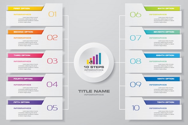 Abstract chart for data presentation.