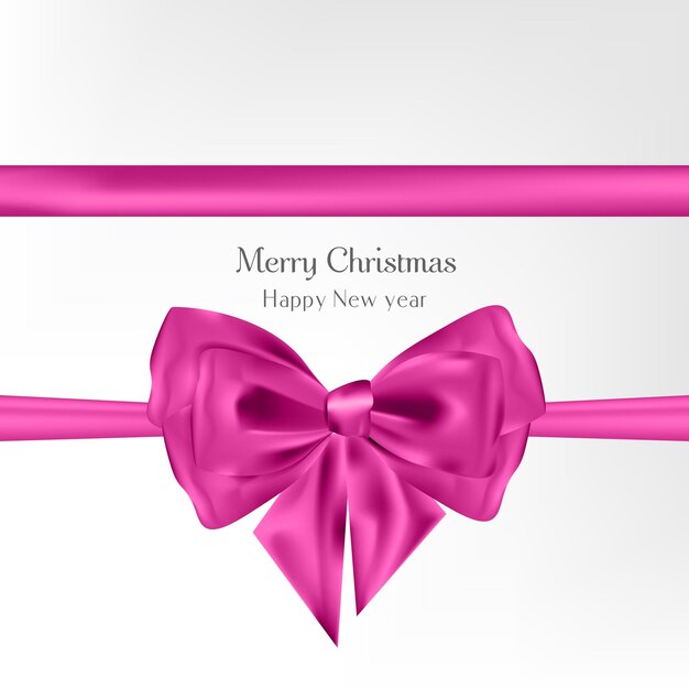 Vector abstract christmas background with bow