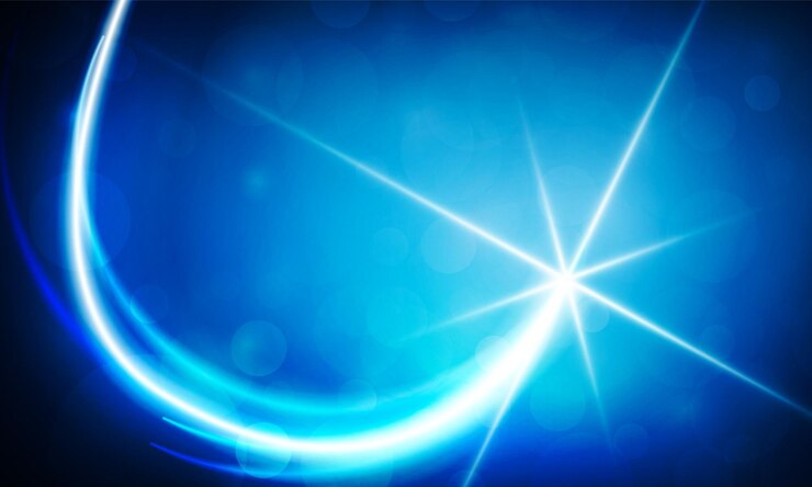 Vector abstract christmas bokeh blue color background vector illustration