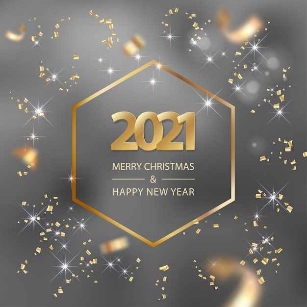 Abstract christmas and new year background with numbers