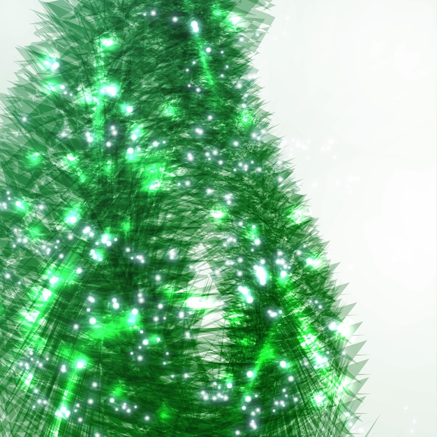 Abstract christmas tree, creative vector background eps10.