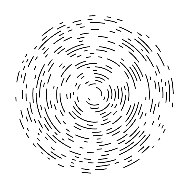 Fondo astratto del cerchio con molti pezzi differenti. illustrazione vettoriale