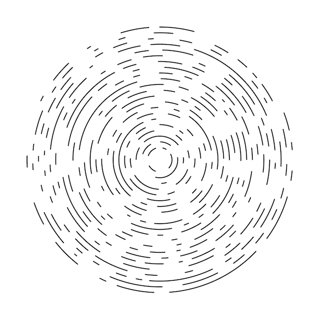 Sfondo astratto cerchio con molti pezzi diversi illustrazione vettoriale