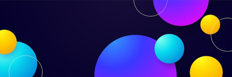 Vector abstract circle colorful banner background color gradient abstract background with dynamic wave line effect vector abstract graphic design banner pattern background web template
