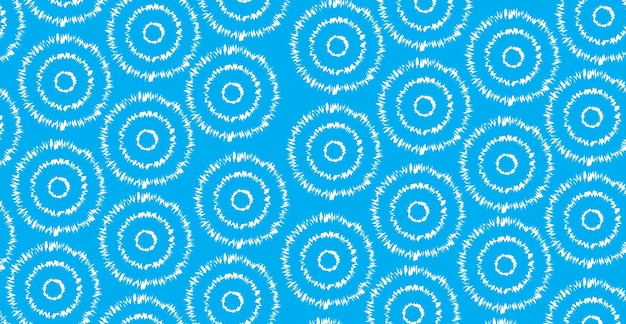 abstract circle distorted round blue seamles background