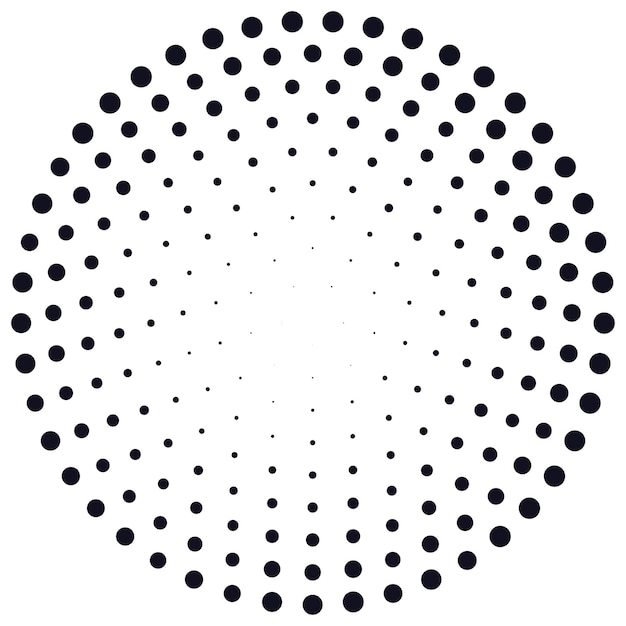 Abstract circle dotted background vector illustration