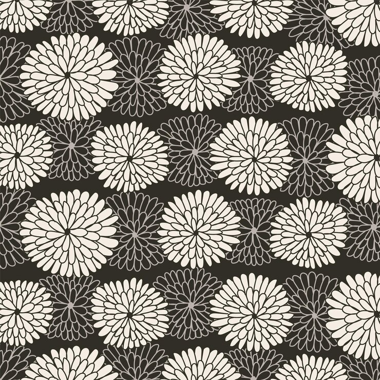 Vector abstract circle flower pattern background for template
