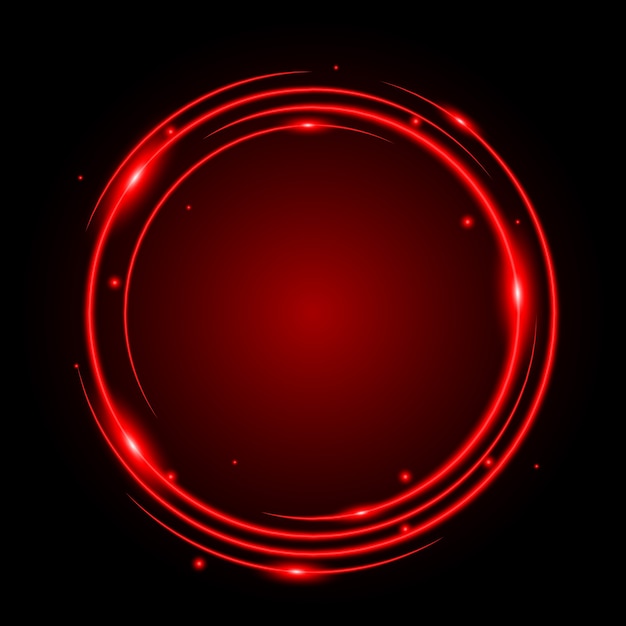 Abstract circle light red frame vector background