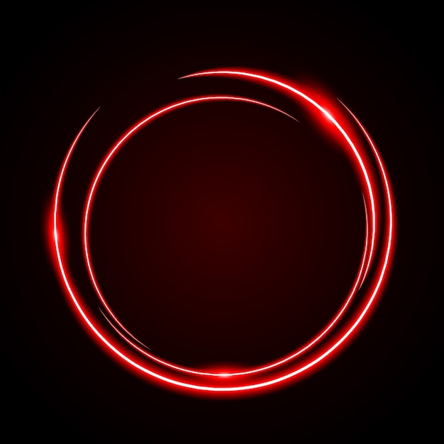 Vector abstract circle light red frame vector background