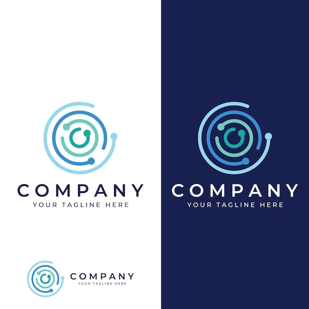 Abstract circle logo elements circle lines minimalist circles creative ideas circles and modern colorful circles Logos for companies and other businesses with simple and modern designs