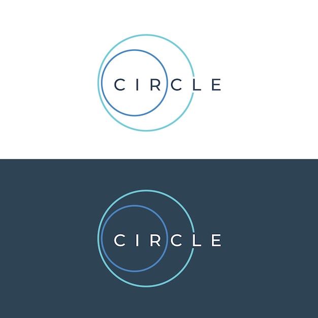 Абстрактные элементы логотипа круга круговые линии минималистские круги творческие идеи круги и современные красочные круги логотипы для компаний и других предприятий с простым и современным дизайном