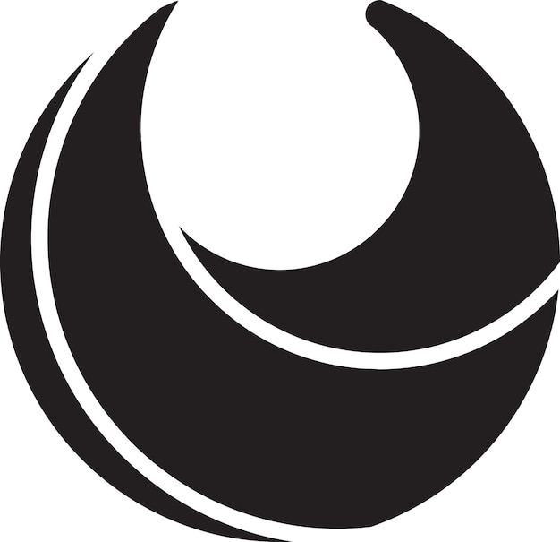 Абстрактный логотип круга с иллюстрацией отверстий в модном и минимальном стиле
