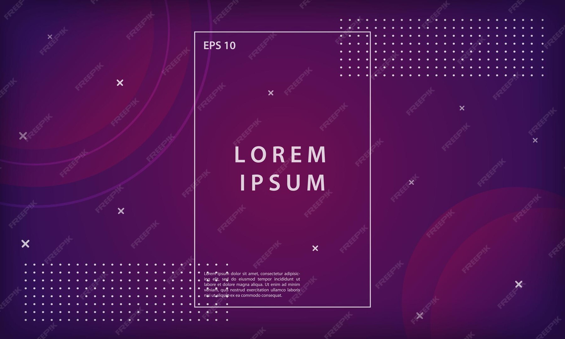Premium Vector | Abstract circle purple gradient geometric background