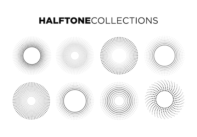 abstract circle shape pattern halftone background