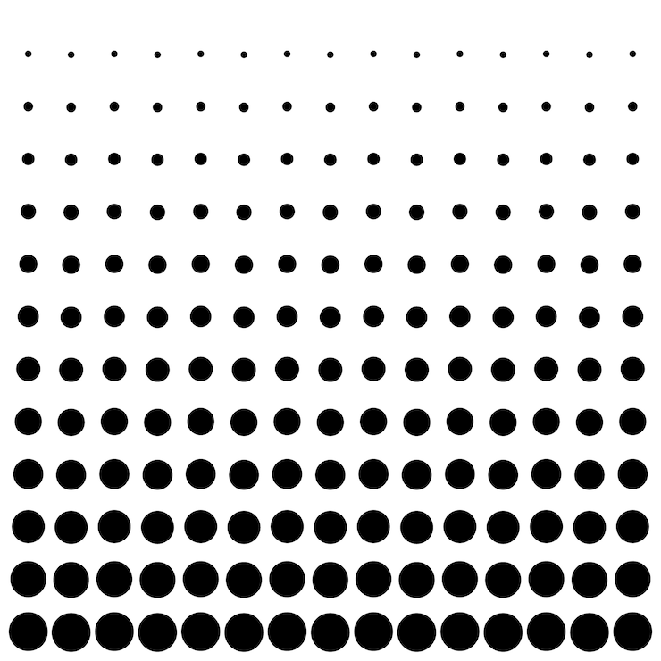 Vector abstract circle shape pattern halftone background