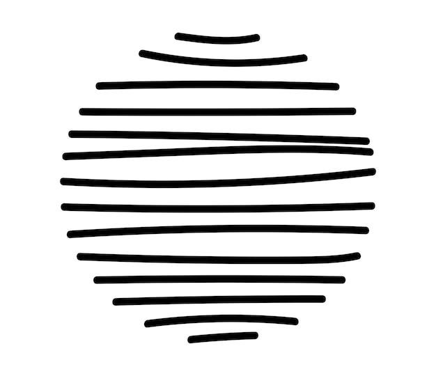 抽象的なストライプの円 幾何学的な単純な図 ベクトルイラスト