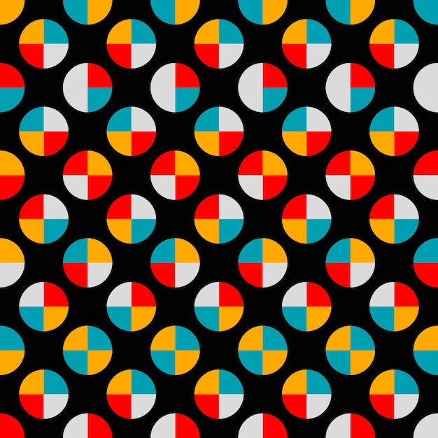 Vector abstract circle tile pattern background vector