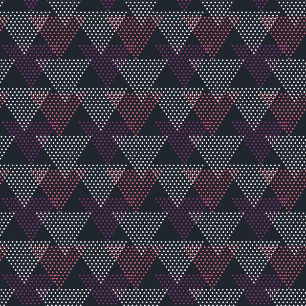 Abstract circle in triangle style pattern