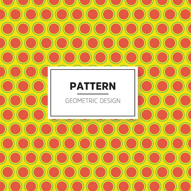 abstract circle yellow orange green minimal pattern background