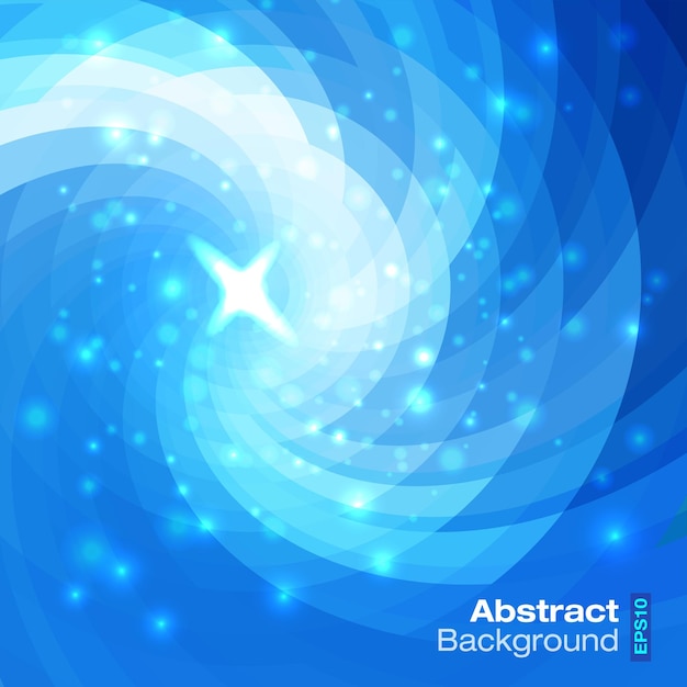 Abstract circular blue background vector illustration