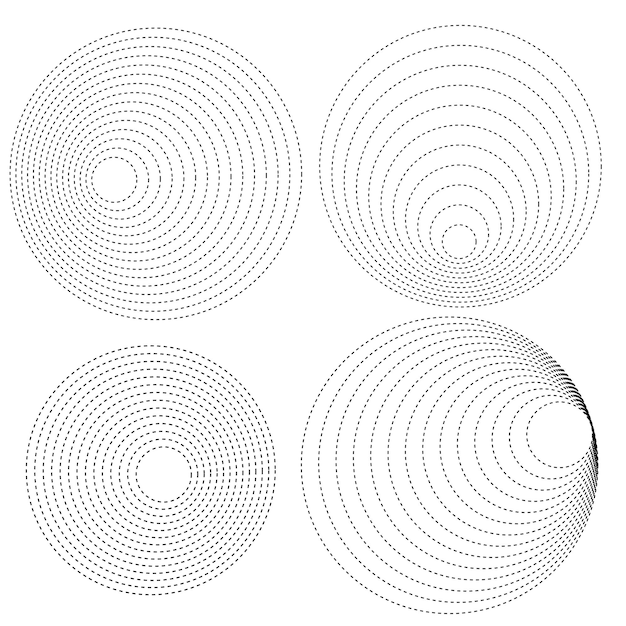 Abstract Circular Designelement on white background01