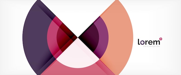 Vector abstract cirkel achtergrond geometrische moderne ontwerp sjabloon